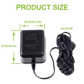 EPLZON 18V 500mA C-Wire Thermostat Adapter with 16.4 feet of Cable is Compatible with All Versions of Ring doorbell