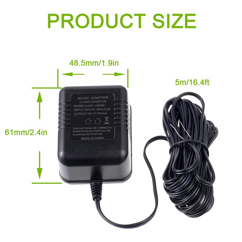 EPLZON 18V 500mA C-Wire Thermostat Adapter with 16.4 feet of