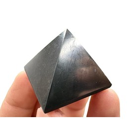 TENET - Natural shungite stone, 100% Russia (shiny, 3 x 3 cm)