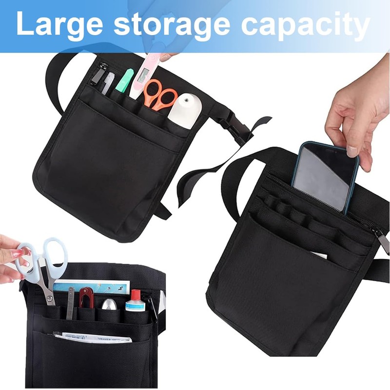 CPJJ Nurse Bag, Multifunctional Nurse Organiser, Adjustable Nurse Bag, for
