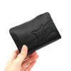 Wachifurudo Dayan Genuine Leather, Super Soft Chip Folding Wallet, Black,