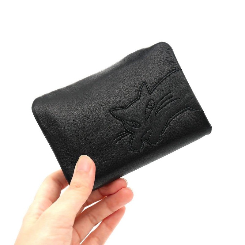 Wachifurudo Dayan Genuine Leather, Super Soft Chip Folding Wallet, Black,