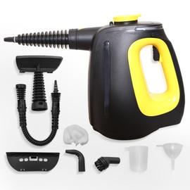 Yardeen Steam Cleaner Handheld with 10-Piece Accessory Set. Multipurpose Portable Steamer with Safety Lock for Cleaning Car Detailing, Bathroom, Shower, Home, Upholstery