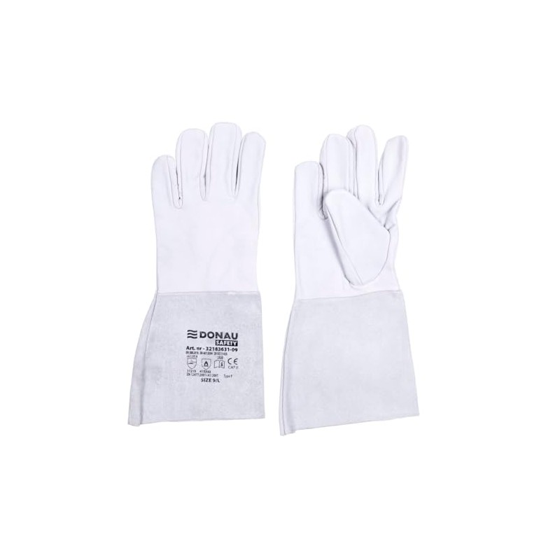 DONAU SAFETY Welding Gloves Made of Goat Grain Leather for