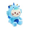 Anirollz Stuffed Animal Plush Toy – 8" Medium Dragon Sitting