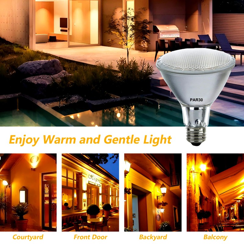 MISDOOD PAR30 Long Neck Halogen Flood Light Bulbs, 120V 39W