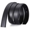Nelbons Men's Belt Replacement, Buckle, No Holes, Genuine Leather, Long
