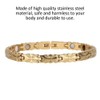 Brazalete de moda para mujer, brazalete de acero inoxidable con