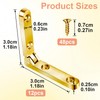 Joez Wonderful 12 Pcs 90 Degree Hinges, Wooden Box Hinge