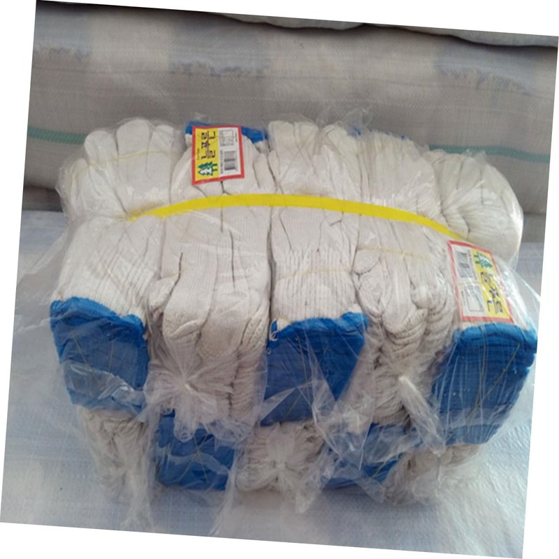 Operitacx 10pcs Wearproof Cotton Yarn Gloves Durable Protective Gloves for