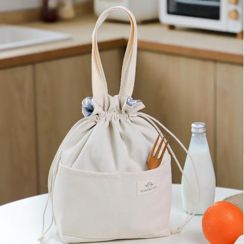 Jravezt Lunch Bag, Lunch Bag, Cold Retention, Thermal Insulation, Aluminum