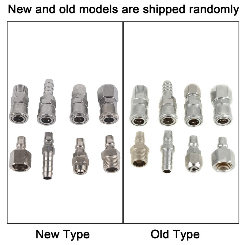 8pcs Air Hoses Quick Coupling 1/2" BSP Fittings Coupler Connectors