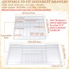Teenyyou Expandable Kitchen Drawer Organizer Clear Acrylic Utensil Organizer Adjustable
