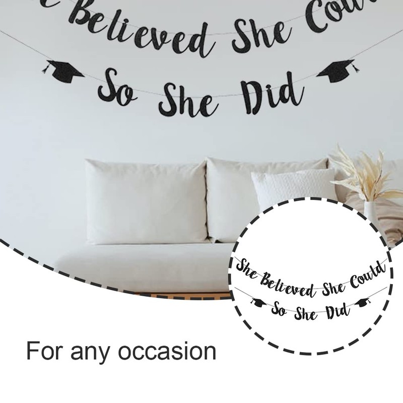 FFangBox,Letter Pull Flag Pull Banner Classic Hanging Flag for Graduation