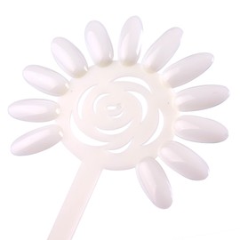 Flower Shaped Acrylic False Nail Tips Palette Display Fan (Quantity: 120pcs)