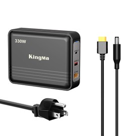 330W GaN PD 3.0 Fast Charger with XT60 Port (20V/16.5A) for Dell G16, G15, G7, Alienware m16, m18, X51-3-Port Laptop Charger Adapter for Gaming, Engineering & Workstation Laptops