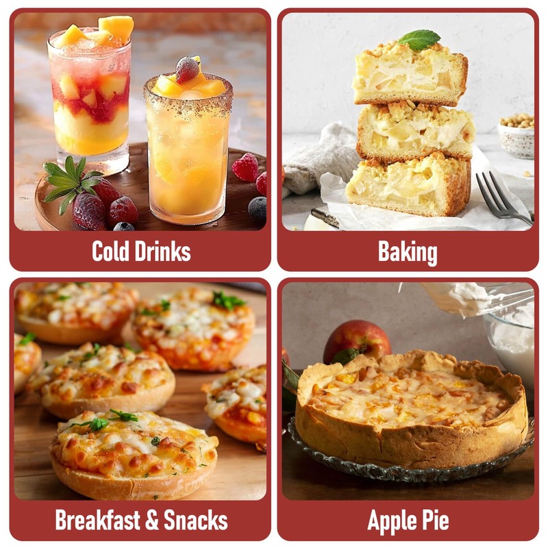 10oz Freeze Dried Diced Apples Pieces- Crispy Apple Slices, No