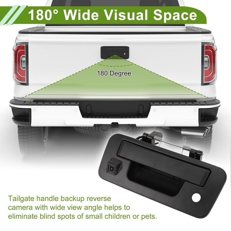 HOPESPANNER No.906069FM1A Tailgate Handle Backup Camera for Nissan Titan 2013-2015
