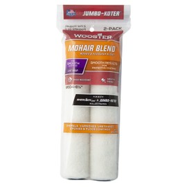 Wooster RR304-6 1/2 Jumbo-Koter Mohair 1/4" 2-Pack Paint Rollers, 6-1/2-Inch, 6.5 Inch, No Color
