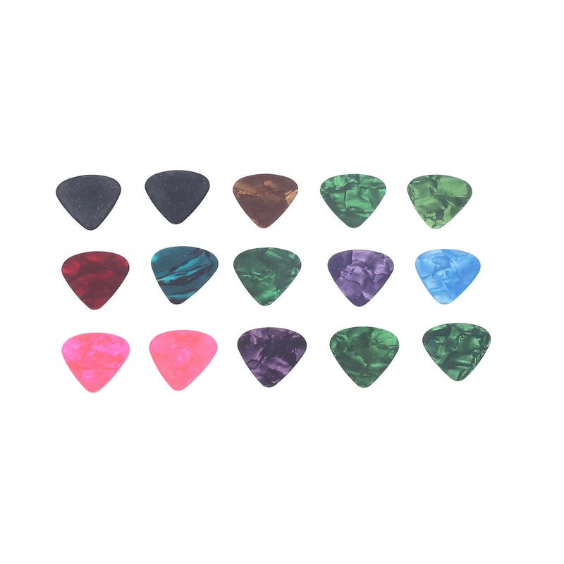 Guitar Pick Bag Set Celluloid Picks Storage Pouch Holder Case