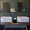 Natural Marble Tissue Box Cover, Black Bathroom Accessories, Tissue Box