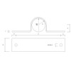 Pipe Saddle Clamp - Guide - 38 mm ID, 35