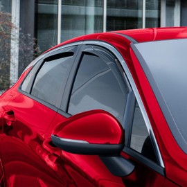 Voron Glass in-Channel Extra Durable Rain Guards for Kia K-5/K5 2021-2025, Window Deflectors, Vent Window Visors, 4 Pieces - 200670