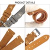 Onthelevel 20mm 22mm Unisex Comfortable Leather Suede Quick Release Watch