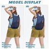 BECOJADDE 18L Hiking Backpack for Men Women Foldable Small Rucksack