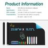 Wall Magnetic Blackboard Contact Paper, 23.58" x 15.72", Self-Adhesive Blackboard
