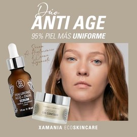 XAMANIA Dúo de Sérum Ácido Hialurónico & Crema de Aguacate. Hidrata la Piel, Luminosidad, Skin Care Para Líneas Expresión y Antiedad