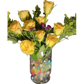 Celebrate Your Special Day with Your Centerpieces Accented with These Beautiful Cosmo Beads Brand Water Gelly Balls (Mix, 4 Ounce)