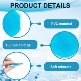 20PCS Small Ice Packs, Hot and Cold Gel Packs Reusable, Cold Compress for Kids, Mini Ice Pack for Kids Adult Beauty, Teeth, Eye(Diameter 7CM)