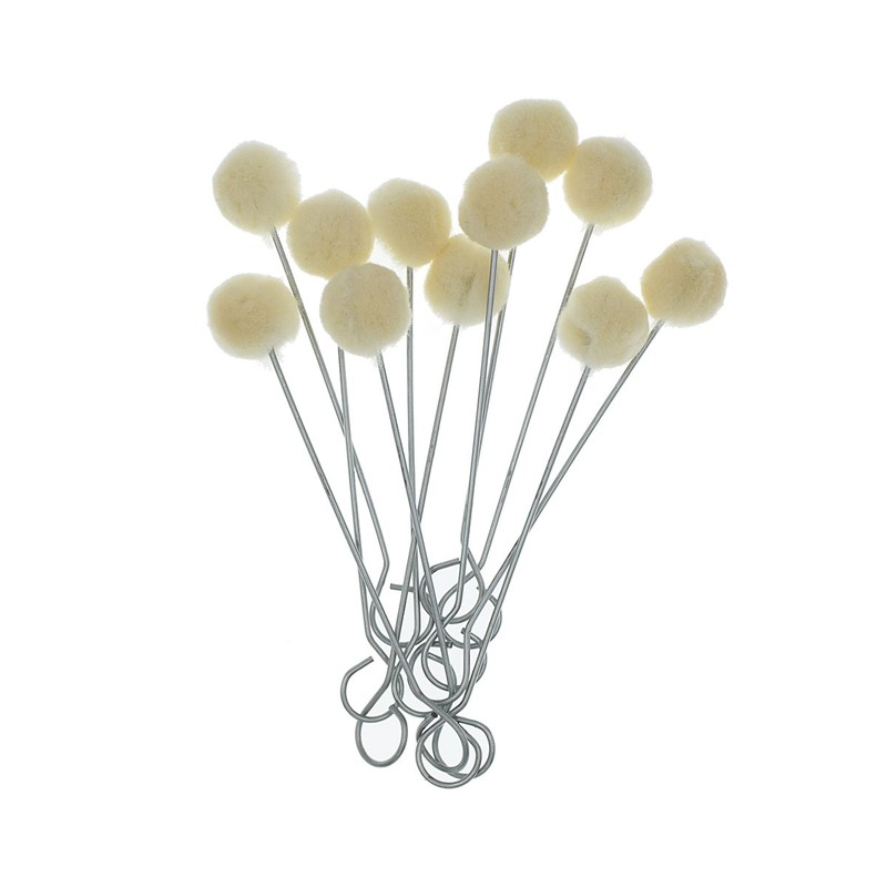 50 Pieces Wool Daubers Ball Brush Leather Dye Dauber Dyeing