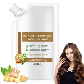BSOON Champú Anticaída, Promueve el Crecimiento del Cabello, con Ginseng y Jengibre, para Todo Tipo de Cabello