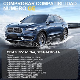 Sensor TPMS Compatible con Lincoln/Ford, 4PCS Reemplazos Sensor de Presión de Neumáticos de 315MHZ, Reemplazar OE 9L3Z-1A189-A, DE8T-1A180-AA