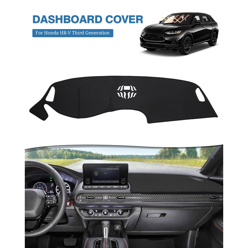 FIILINES Dash Cover Honda HR-V 2023 2024 HRV, Dashboard Mat