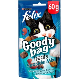 Felix Goody Bag Cat Treats Seaside Mix 60g (Pack of 8)