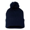 SNAP SKULL Knitted Cuffed Pom Pom Beanie Winter Cap Unisex