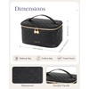 Prite Makeup Bag Portable Cosmetic Organizer with Brush Holder Waterproof