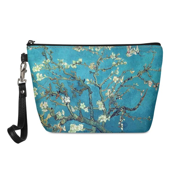 Showudesigns Ladies Leather Cosmetic Bag Flower One Size