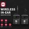 JCANOL Wireless in Ear Monitor System, 2.4G Stereo Wireless IEM