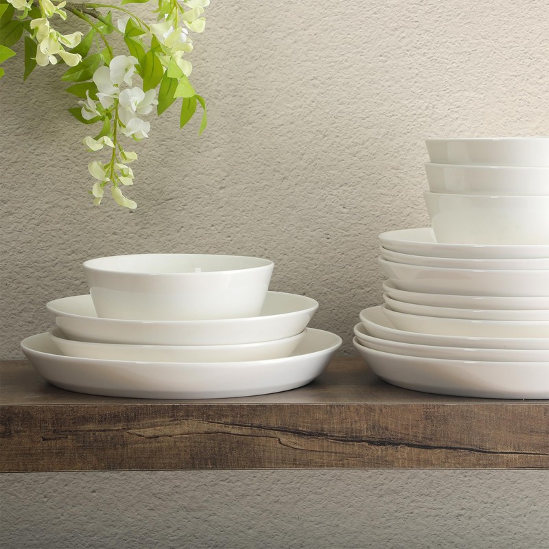 Gibson Home Summer Shades 16 Piece Plates and Bowls Dishes