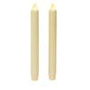 Luminara Flickering Flameless Ivory Taper Candles - Warm LED Light