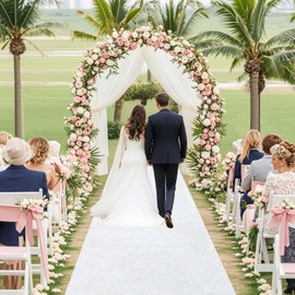 FOTSHARER White Aisle Runner for Wedding Velvet Aisle Runner Rug 4FTx15FT Wedding Carpet Runner Indoor Outdoor Wedding Party Prom Walkway Rugs Decorative Church Runner Wedding Aisle Decorations