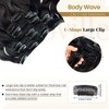 Body Wave Clip in Hair Extensions Human Hair 120g 7pcs