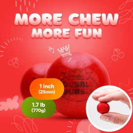 Gumballs for Gumball Machine - 1 Inch Gumball Refill - Cherry Flavored Double Bubble Gum Red Gumballs for - Bulk Gum Balls 1.7 Lb - Chewing Gum