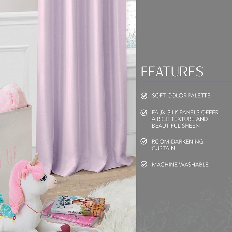 Elrene Home Fashions Adelaide Nursery and Kids Room Room-Darkening Window