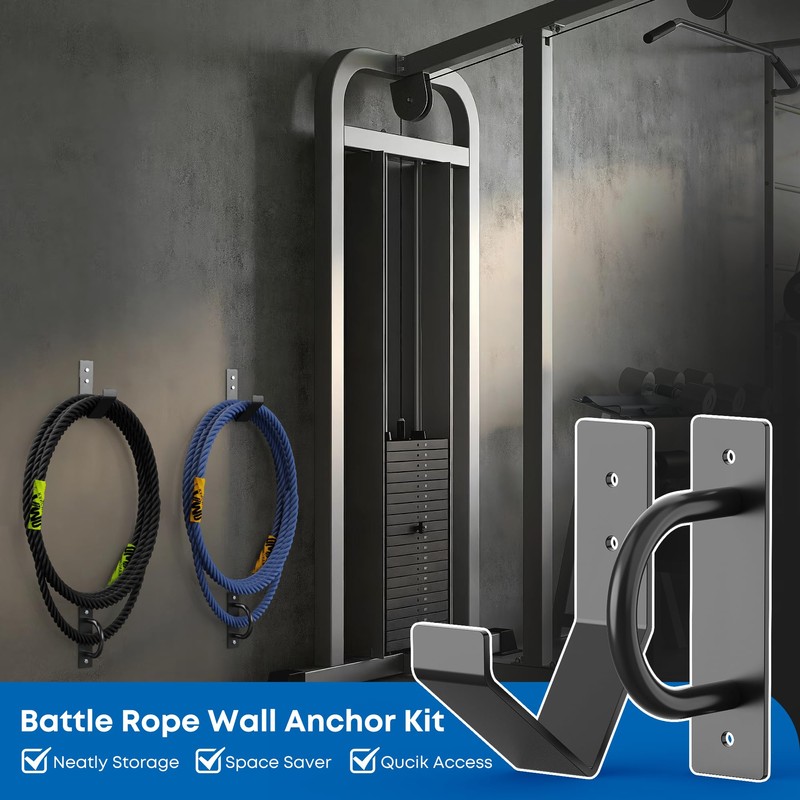 Battle Rope Wall Mount Kit - Set with 1 Battle