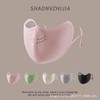 Thick Breathable 3D Windproof Wool Winter Riding Mask with Eye Protection Mask Pink + One Size 15ea